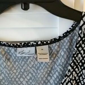 Kim Rogers Dresses - Kim Rogers Sleeveless Black and White Dress Sz XL Kim Rogers Dresses - Kim Rogers Sleeveless Black and White Dress Sz XL